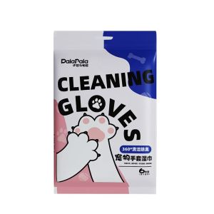 Pet Dry Cleaning/Bathing Disposable Wipes Glove (6PCS/PACK)