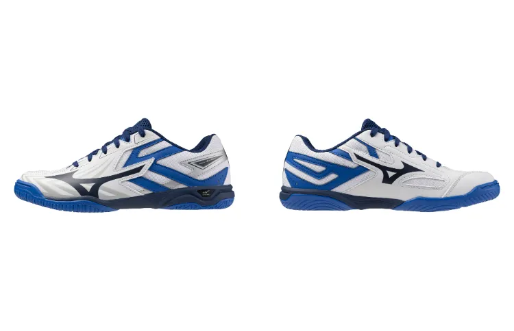 【新品未使用】Mizuno Wide サッカーシューズ ホワイト/ブルー Mizuno Unisex Wave Kaiserburg 8 Table Tennis Shoes - White