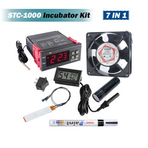 220V Egg Incubator set kit STC-1000 Thermostat with fan for incubator DIY Incubator parts complete set
