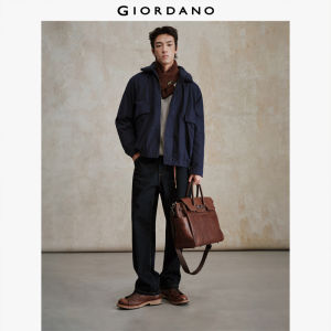 Giordano Men Detachable berber fleece collar padded jacket Free Shipping 18075831