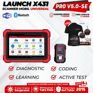LAUNCH X431 PRO V5 Scanner Mobil Universal All System Diagnostik Tool OBD2+CAN Support Mobil Terbaru