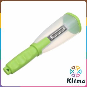 Klimo Multi-functional Stainless Steel Creative Peeler With Garbage Container For Peeling fruits and vegetables