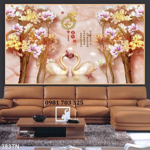 Gạch tranh 3d đẹp sứ ngọc phong thủy
