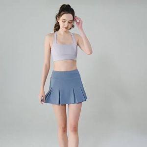 Womens A Line Tennis Skirt Golf Skorts Skirts Athletic Skirts with Shorts Pockets Running Workout Sports Yoga & Dance㏇0701