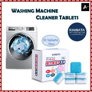 KINBATA Hypoallergenic Top/Bottom Loader Washing Machine Cleaner Tablets - 10 Pack