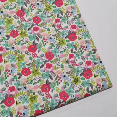 Classic Woven Twill Cotton Floral Print Patchwork Fabric 50x160cm Sewing Hand Bag DIY Home Textile
