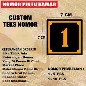 Nomor Kamar Akrilik Nomor Kamar Kost Hotel Penginapan Villa DLL