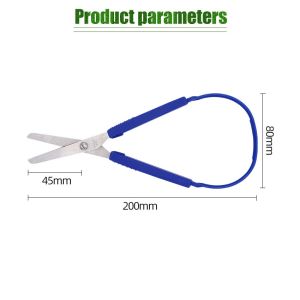 Gunting Anak Aman Kertas Mini Gunting Elastis Loop Scissor Tidak Melukai Tangan Gunting Anak Tk