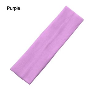 SIERWU 1PC Ribbon Fitness for Women Yoga Hair Bands Solid Color Sports Headbands Elastic