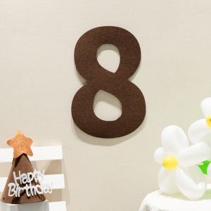 CHUN053634 Felt Digital Felt Birthday Banner Garland Pull Flags Happy Birthday Pulling Flower Gifts Baby Shower Bunting Banner Party Decor