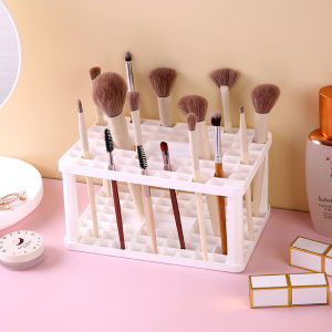 72 Holes Portable Makeup Brush Eyebrow Pencil Lipstick Beauty Tools Storage Holder Box