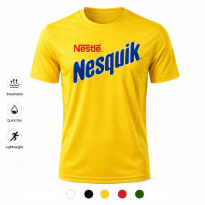 [Local Stock] HBESTY  Mens Funny Luxury Chocolate Milk Printed T Shirt Summer Quick Dry Breathable Casual Short Sleeve Lightweight Sports Tee Top