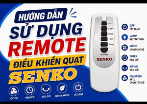 Chính hãng Remote Điều Khiển Quạt Senko BẢO HÀNH 1 NĂM - Hướng Dẫn Sử Dụng Remote Quạt Senko