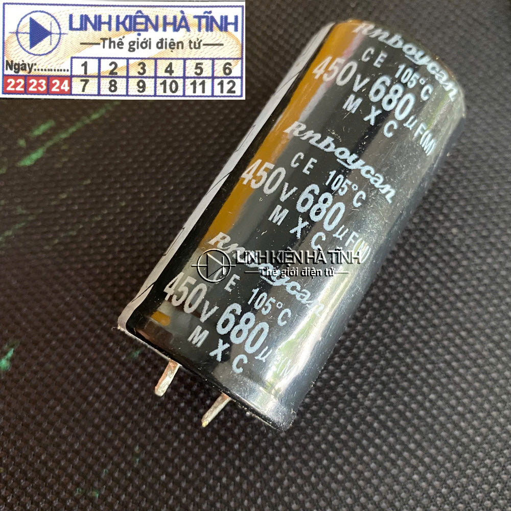 Tụ nguồn 680uF 450V 30mmx60mm