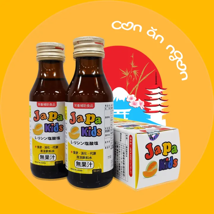 Siro ăn ngon Japakids Orihiro Nhật Bản Giúp Bé ăn ngon, hấp thụ tốt, cao lớn vượt trội Dung tích 100ml