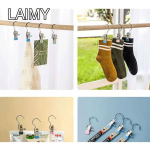 LAIMY HCM Móc kẹp đa năng móc kẹp quần áo inox siêu chắc tiện lợi chống trượt