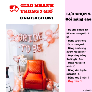 Bộ bong bóng trang trí tiệc chia tay độc thân- bachelorette party set ctdt05