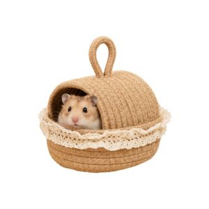 CHENJIE Chống trầy xước Dệt tổ cho chuột hamster Thoáng khí Chống mài mòn Đường hầm cho chuột lang Ổn định Làm thủ công Hang nghỉ ngơi cho thú cưng Thú cưng nhỏ
