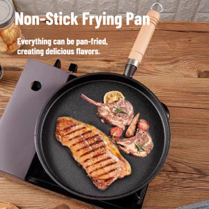 20cm Cast Iron Non-stick Frying Pan Without Coating Durable Steak Pancakes Eggs Frying Pan Scratch-resistant Breakfast Pan