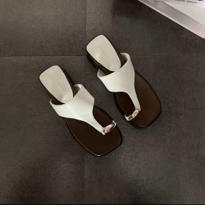 [Free Shipping] Retro Flat-Soled Slip-On Sandals For Women Featuring A Metallic Finish Casual Design Wedge Heel And Non-Slip Soles Perfect For Summer And Beach Wear