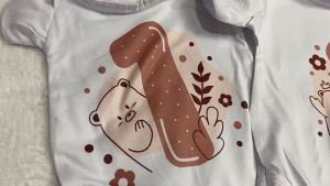 Jaswearph Cotton Baby Onesie Romper Bodysuit Brown Bear theme Newborn Clothes Baby Girl Baby Boy