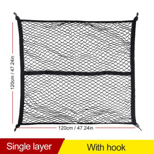 48"L x 48" For Ford Ranger Raptor Everest Heavy Duty Cargo Net Automotive Cargo Nets High Elastic Single Layer Cargo Net For Pickup Trucks Suv Small Trailer