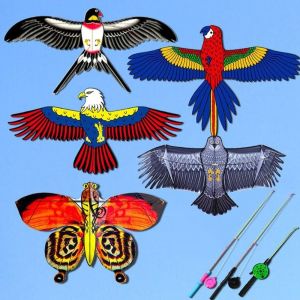 YESHE Garden Outdoor Sports DIY Toy Children Gift 35cm Large Eagle Kites Flying Bird Kites Plastic Eagle Kite