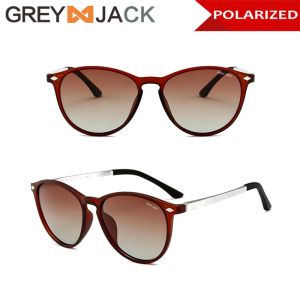 Grey Jack Sunglasses Kacamata Hitam Polarized Anti Silau Anti UV Design Oval Terbaru Fashion Pria Dan Wanita 9900