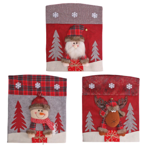 Washable Santa Snowmans Holiday Chair Slipcovers Tear Resistant Materials Instants Festival Atmospheres Creation
