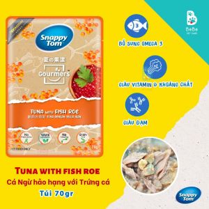 Pate SNAPPY TOM Dòng Truyền Thống & Dòng Trái Cây Mix Cá Ngừ Cao Cấp Cho Các Boss Mọi Lứa Tuổi