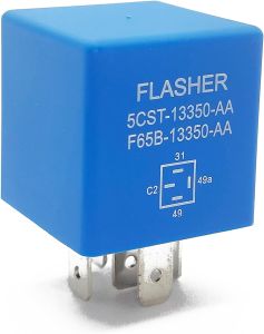 5 pin 12 Volt Turn Signal Flasher Relay for Lights Compatible with Ford 1995-2014 F350 F150 F250 F350 Super Duty Escape Excursion Expedition 5C3T-13350-AA F65B-13350-AA Hazard Warning Relay