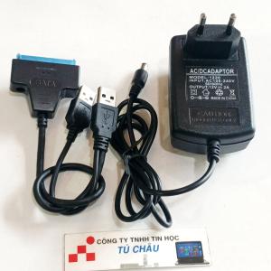 Cáp USB ra Sata + Adapte 12V cho ổ cứng HDD 3.5 / Chuẩn USB 3.0 to SATA Cable cho HDD SDD 2.5 3.5
