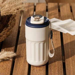 460ml Portable Coffee Mug SUS 316 Temperature Digital Display Leak Proof Thermos Flask Cup