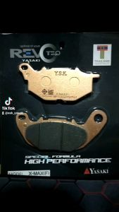 ผ้าเบรคหน้า-หลัง Yamaha XMAX 300 YZF R-3 MT-03 ใส่ได้ทุกปี ตั้งแต่ตัวแรกถึงปีล่าสุด Yasaki revoteq แท้ ส่งทุกวันจาก กทม.