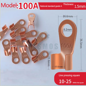 10pcs Battery Lug Heavy Duty OT Terminal Series 5A-500A Splice Wire Battery Cable Connector