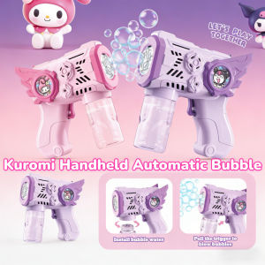 Bubble Machine Automatic Bubble Blower 8 Hole Handheld Safe Outdoor Kids Party Gift Battery Operated