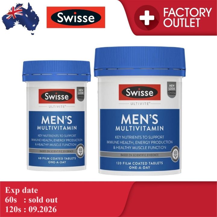 SWISSE Men's Ultivite Multivitamin 60s 120s tablets | Lazada