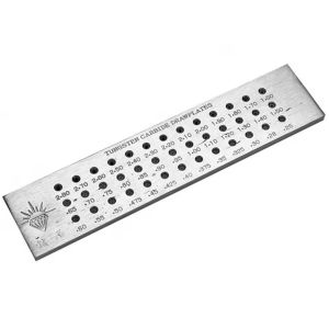 Wire Drawplate 39 Round Hole 0.26-2.8mm Tungsten Carbide Draw Plate for Jewelry Line Production Jewelry Processing