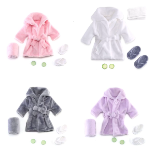 Newborn Bathrobe Outfits with Bath Towel Cucumber Slices Baby Photography Props Outfit Robe Baby Posing Costume Gifts