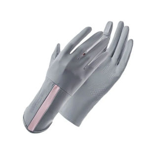 Găng tay chống nắng 28cm bao tay dài chống nắng cao cấp găng tay chống nóng chống tia UV loại xịn găng tay thun lụa 4 chiều chống nắng