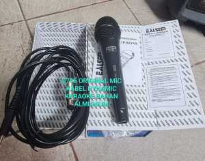 G746 ORIGINAL MIC KABEL DYNAMIC KARAOKE MIK MIX KABEL MIKROPON MICROPHONE MIKROPHONE BLACK HITAM MEE