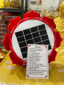 Máy niệm phật nặng lượng mặt trời ( có kinh Địa Tạng) màu đỏhồng 38 bài mẫu nhỏ (giao màu ngẫu nhiên)