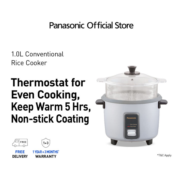 Panasonic SR Y10FGELSH Rice Cooker 1.0L capacity Silver color