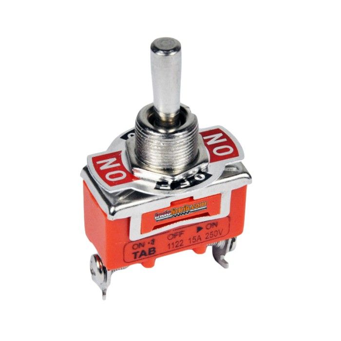 Swit 3 Kaki 3 Posisi On-Off-On 1122 Toggle Switch 15A 250V | Lazada ...