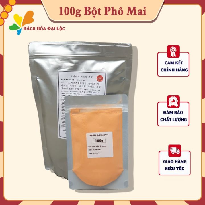 100g BỘT PHÔ MAI HÀN QUỐC - Rắc lên khoai tây chiên, gà chiên, phô mai ...