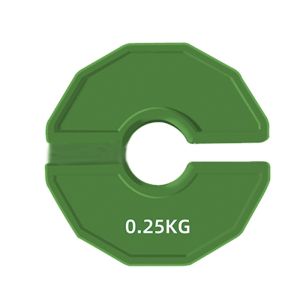 2PCS Pelat Beban Berlubang 35mm Karet Micro-Type Plat Tambahan Dumbbell & Barbell untuk Angkat Beban Profesional 0.25/0.5/0.75/1 KG