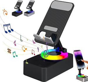 Bateri Luar 360 Rotation Phone Stand Power Bank Bluetooth Speaker with LED Light Speaker Harga Murah
