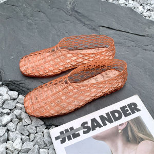 Free Shipping 2026 Minimalist Style Mesh Transparent Retro Jelly Shoes Casual WomenS Shoes Crystal Shallow Toe Strap Casual Flats