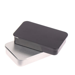 [Mariannes] 80x50x15mm Mini Iron Box Slide Cover Storage Box Portable Tin Boxes Container