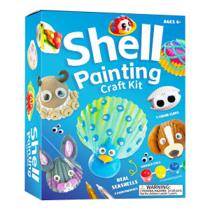 Shell Painting Kit for Kids DIY Seashell Craft Set Art Creating Activity Gift Childrens Day Gift